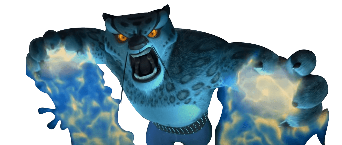 Dime que estas orgulloso de mi, Shifu ¡Dímelo! ¡Dímelo! - Después de haber escapado de prisión, Tai Lung regresa al palacio de Jade donde el maestro Shifu le dice que ya no es bienvenido.