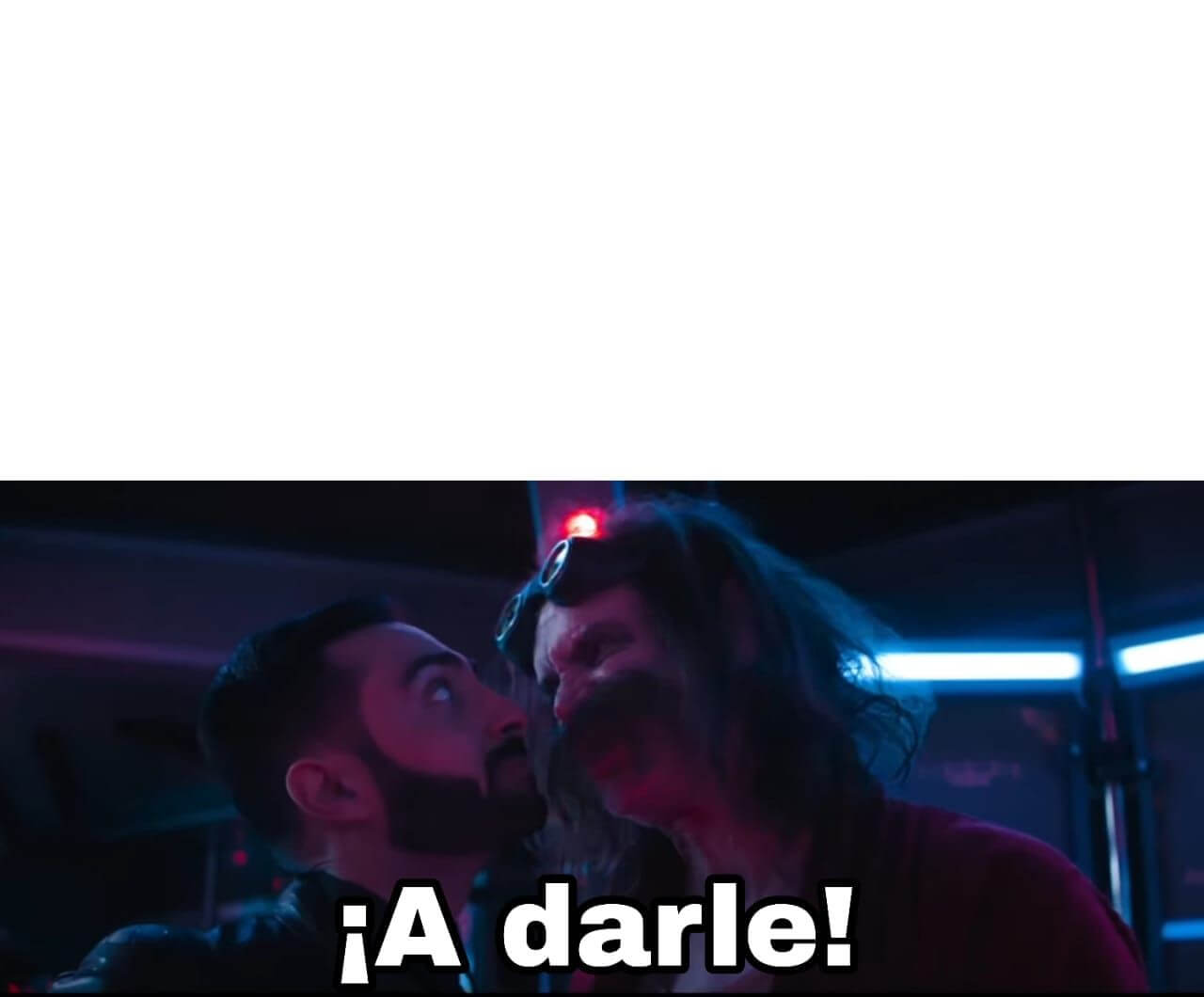 ¡A darle! - Eggman diciéndole al agente Roca que lo hará.